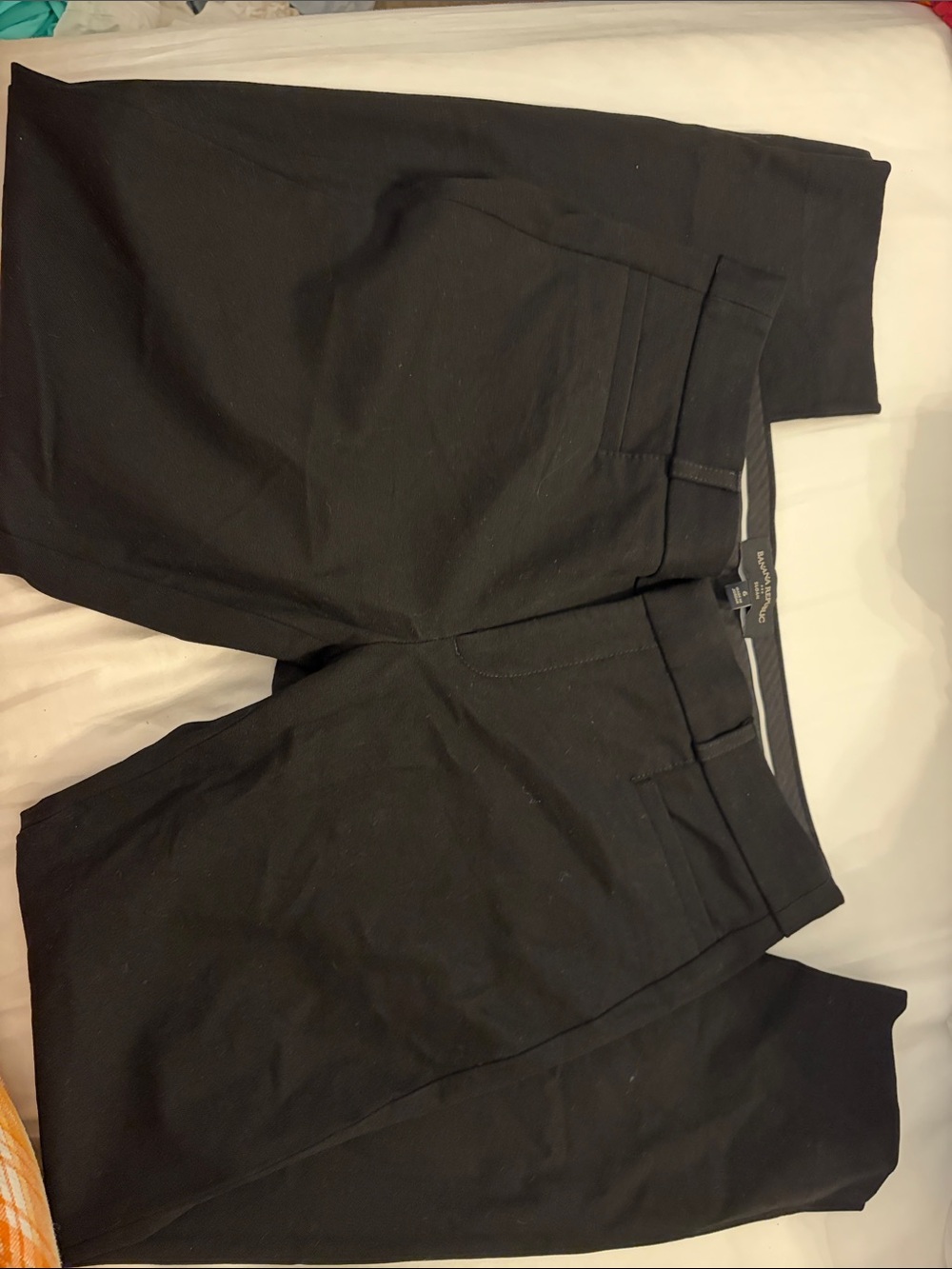 Banana Republic Sloan Black Stretch Ponte Pants size 6